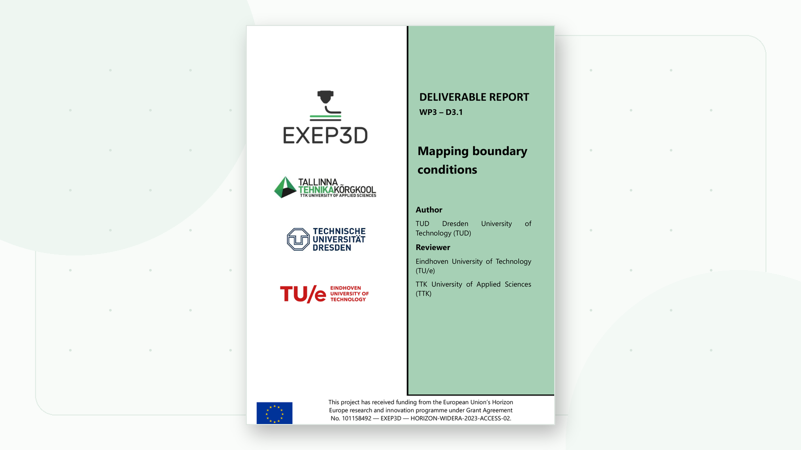 Mapping boundary conditions report cover image